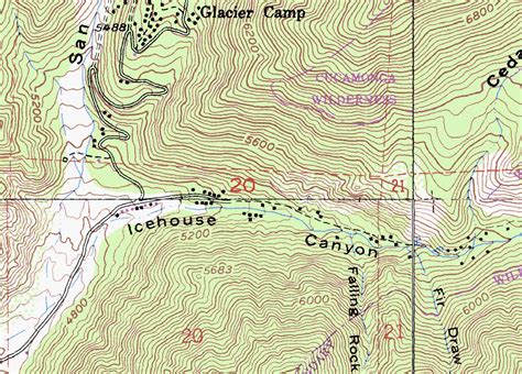 Topographic map .